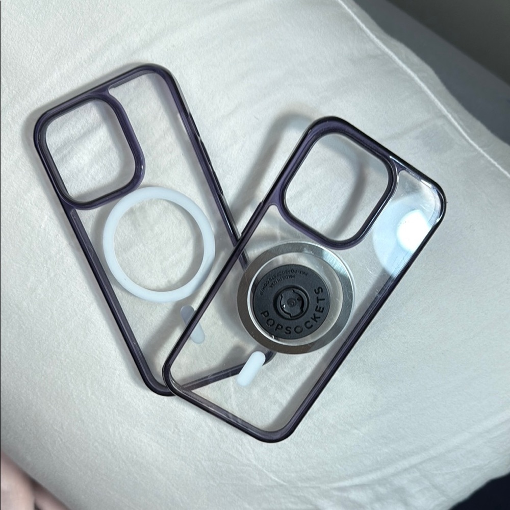Clear and Black Phone Cases with MagSafe